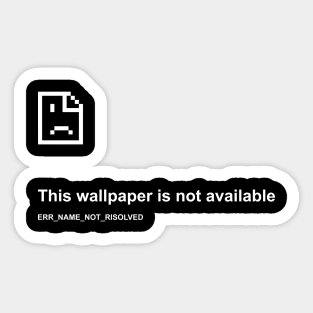 not available Sticker